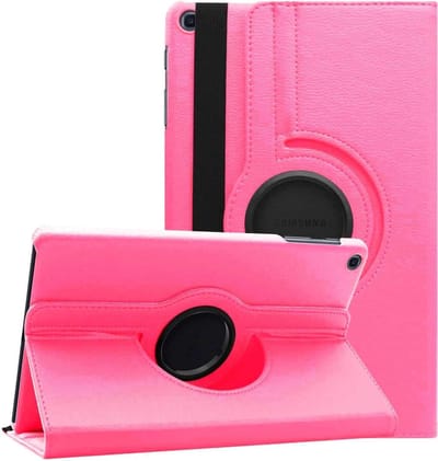 Book Cover Geschikt voor: Samsung Galaxy Tab A7 10.4 (2020) Multi Stand Case - 360 Draaibaar Tablet hoesje - Tablethoes - Donkerroze