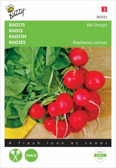 Buzzy® Radijs Bel Image, Ronde Rode Kortlof