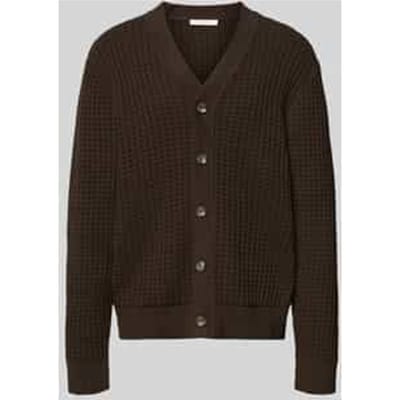 Regular Fit gebreid vest van puur katoen model 'TOM'