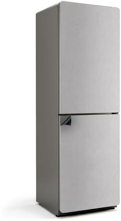 Wallfluent Magnetische Koelkastmat - Grijs Koelkast Magneet Sticker - 60 cm x 190 cm - Grijs Magnetische Koelkastmat - Magnetisch Koelkastaccessoire - Decoratieve Koelkast Cover Sticker Magneet - Verwijderbare Koelkast Decoratie