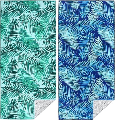 Unyqoos® Ultieme Strandhanddoek Set van 2 - Sneldrogend en Veelzijdig Microvezel Design