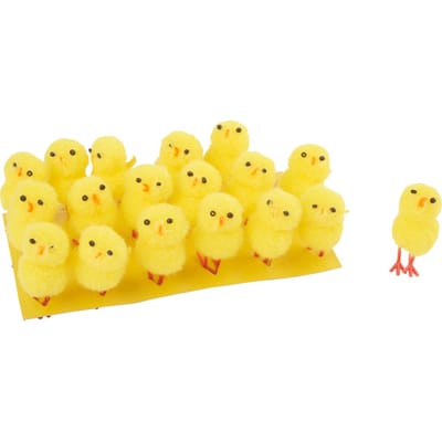VBS Chenille kuikens "Hoogte 4 cm", 18 stuks