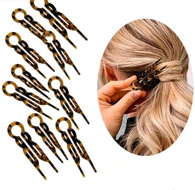 10 Stuks Franse Haarspelden 7,2 cm U-vormig Magisch Grip Ontwerp - Antislip Gebutst Oppervlak - Sterk en Duurzaam voor Fijn Dik of Lang Haar - Voor Betere Pasvorm op het Hoofd