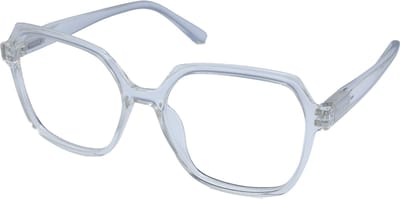 Leesbril Vista Bonita MIRA - Kleur Transparant - Sterkte +4.50 - Moderne leesbril - Groot stevig montuur - Comfortabele pasvorm - Hoogwaardige leesglazen - Inclusief leuk brillenhoesje en poetsdoekje