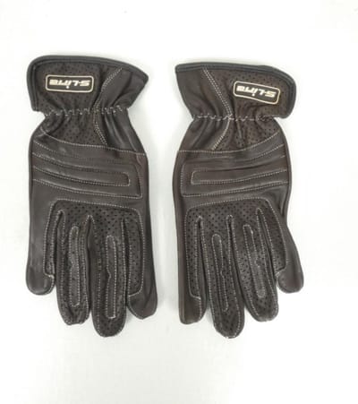 Paire Gant moto cuir marron été S-Line pour homme / femme Taille S GAN200S Neuf