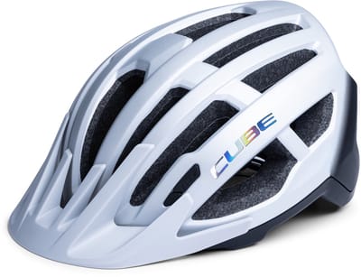 CUBE Fietshelm Offpath - Mountainbikehelm - 15 Ventilatiegaten - SNAP 360 fit-systeem - Verstelbaar - 59-64 cm - XL - Grijs