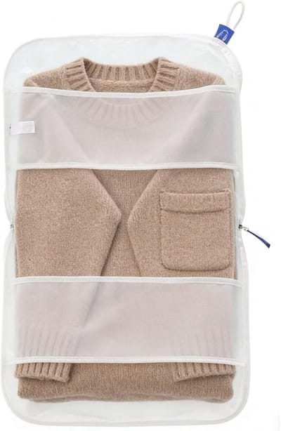 Waszak - Kleding beschermer - Wassen Organiseren - Luchtdoorlatend - 50x35cm - Wit