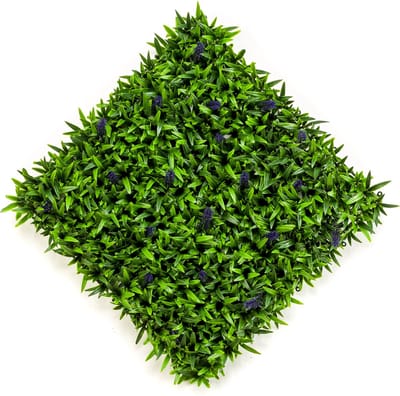 Emerald - Kunst Plantenwand Lavendel UV 50x50cm - Kunstplant voor binnen