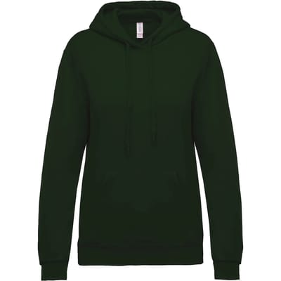 Kariban Eco damessweater met capuchon K473 - Forest Green - XS