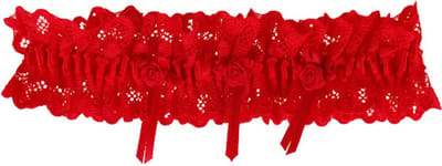 Kousenband rood kant