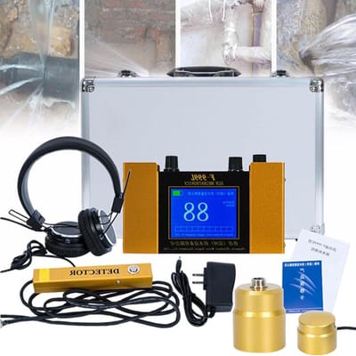 Waterlekdetector - Leidingdetector - Pijpleiding Inspectie - Instelbare Frequentie - 900g Host - Zwart