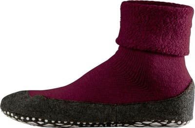 FALKE Cosyshoe Noppen op de zool wol huissokken heren rood - maat 39-40