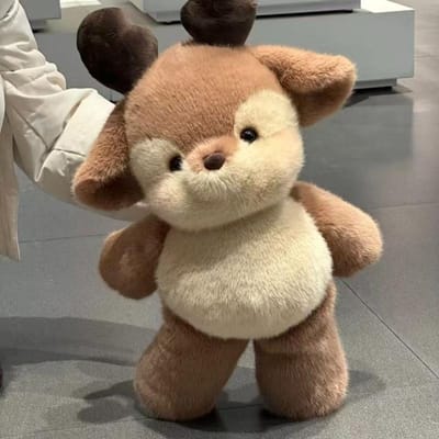 Kawaii Schotse Wasbeer Knuffel 55cm - Knuffelbare Rendier Knuffeldier Gemaakt Met Premium Zacht Stof, Rustgevende Metgezel 55cm beige