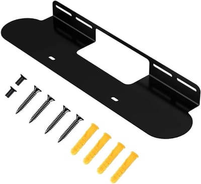 Compatibel voor SONOS BEAM Muurbeugel Zwart/Wit, Beugel Biedt Eenvoudige Installatie en Veilige Fit Onder TV of hoger, voor Home Theaters en Kleine Ruimten (Zwart)
