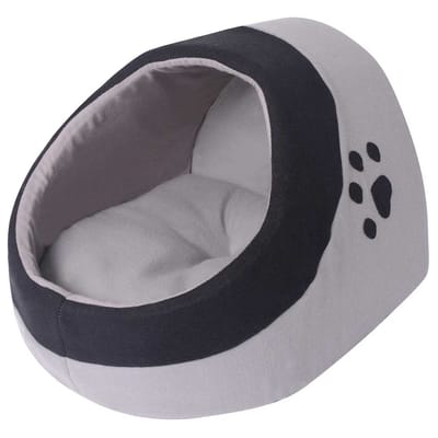 vidaXL - Kattenmand - M - grijs - en - zwart