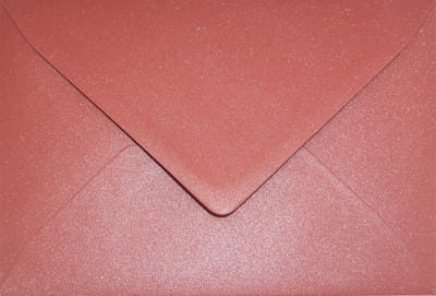 Metallic (parelmoer) rode enveloppen A6 - 125 x 175 mm - 25 stuks - NK natgelijmde - 120 gram - Aster Metallic - Netuno