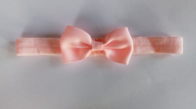 Le Sjalerie Haarband Baby Met Strik Hoofdband - Roze-