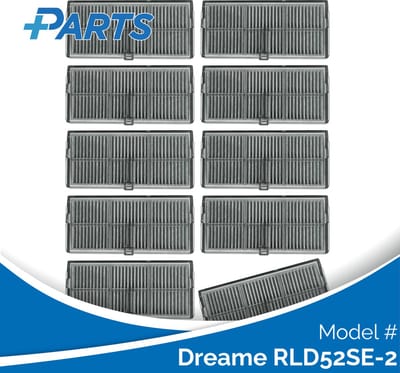 Dreame RLD52SE-2 Filters (10 Stuks, Plus.Parts® alternatief voor RHF14)
