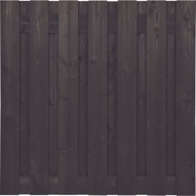 Intergard Zwarte schutting Douglas 180x180cm