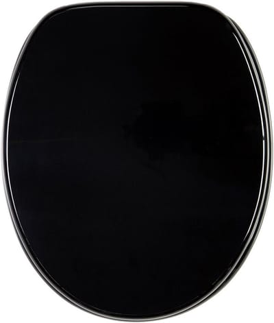 Luxe Houten WC Bril met Softclose Zwart - Duurzaam en Stabiel Toiletdeksel