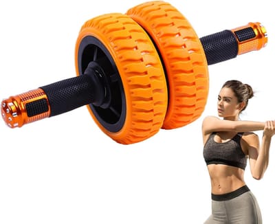 Buikspierwiel Trainingswiel - Core Trainer Fitness - Thuis Krachttraining - Soepele Lagers - 35 cm Breed