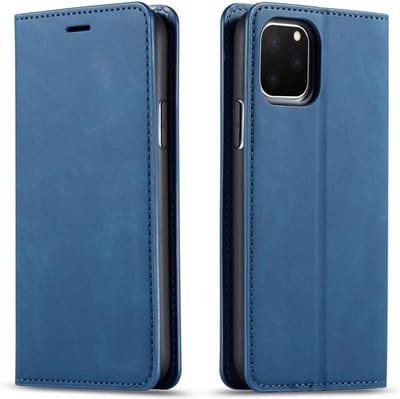 Geschikt voor Apple iPhone 11 Pro Bookcase | Blauw | Pasjeshouder | Portemonnee hoesje