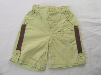 Dirkje , korte broek , short , geel , sportief , 74 - 9 maand