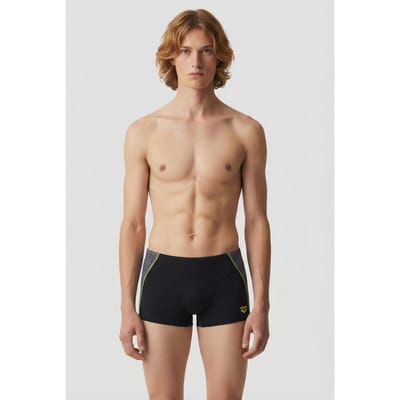 Arena Men's  Camo Kikko Swim Short Black Black Multi Size: 75 | Swimming Trunks Outlet | Heren | Zwart