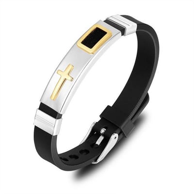 Montebello Armband Rosa - 316L Staal - Rubber - 12mm - 22cm