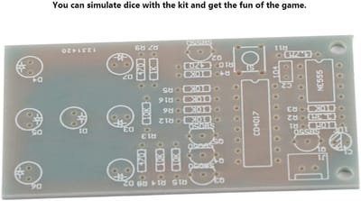 aladdien - Metalen elektronische dobbelstenen - DIY-kit - Duurzaam circuit met LED's - Compact formaat - Vervang echte dobbelstenen - Geschikt voor ...