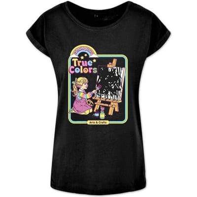 Steven Rhodes - Fun T-shirt - Show Your True Colors - S tot XXL - voor Vrouwen - zwart