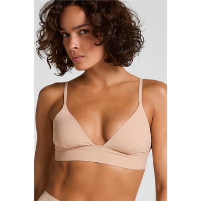 Hunkemöller Dames Lingerie Triangel bralette Smooth - Beige - maat XS