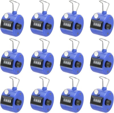 Mechanische Handteller - Clicker Tellerset voor Sport, Breien, Golf & Voorraadbeheer (12 Stuks)