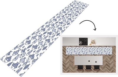 Keukenloper - Loper keuken - Vissen - Scandinavië - Patronen - 300x50 cm - Keukenloper vinyl