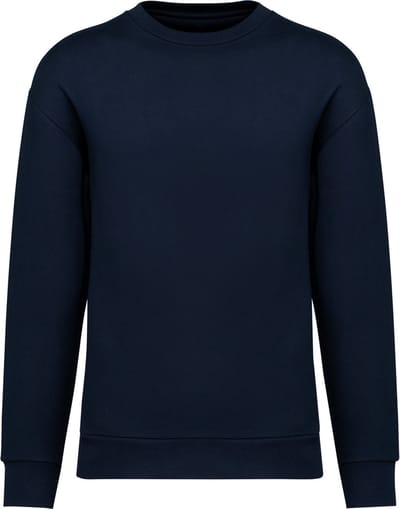 Native Spirit Ecologische uniseks sweater met ronde hals en afhangende mouwen in geborsteld fleece NS435 - Navy Blue - 3XL