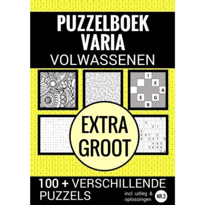Puzzelen Voor Volwassenen - Varia Extra Groot - Nr. 3 - Puzzelboeken & Meer