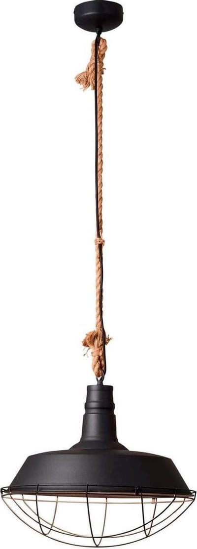 Brilliant ROPE - Hanglamp - Zwart