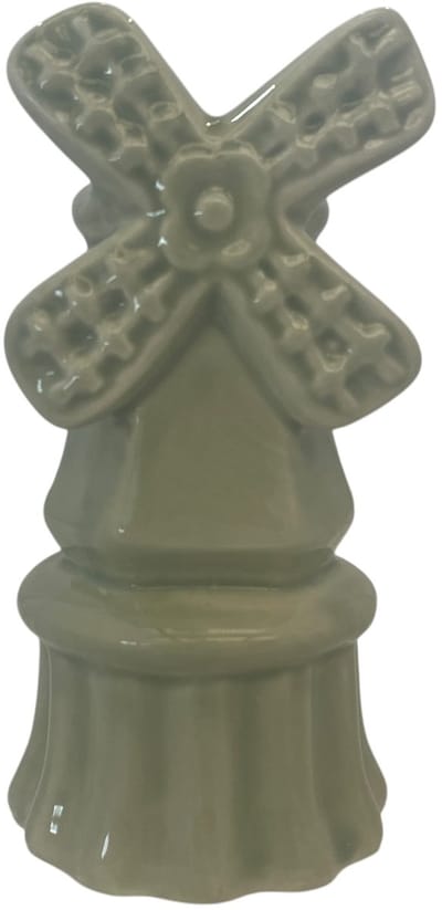 Vazen Holland molen groen 9x6x13cm - Holland dutch vase mill