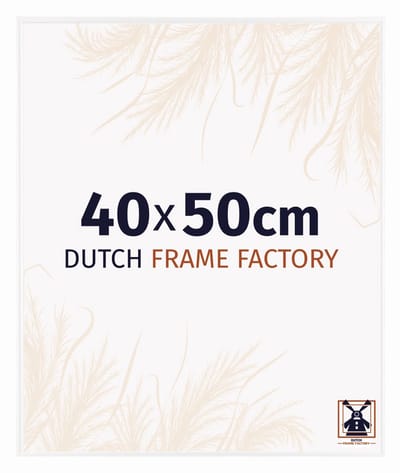 Fotolijst 40x50 cm - Kunststof - Wit Hoogglans - Easy
