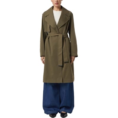 Comma Jackets Outdoor Dark Olive Maat: XL | Regenjassen Outlet | Dames | Bruin