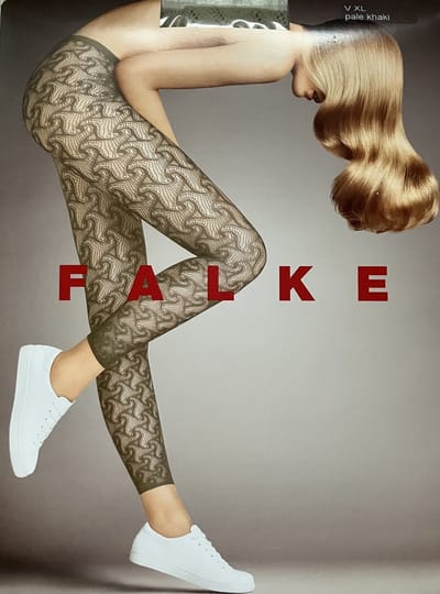 Falke legging maat XL Pale Khaki