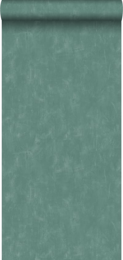 ESTAhome behang geschilderd effect petrolblauw - 53 cm x 10.05 m - 148722