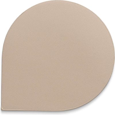 Onderzetter, Set van 4 Stuks, Kunstleer, Beige, 10 x 10 cm - Kela | Edel
