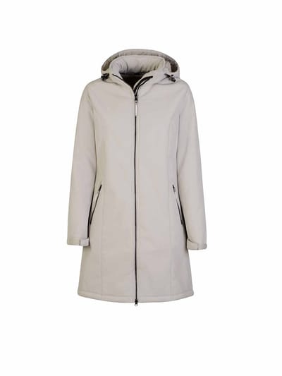 BJØRNSON Britta Softshell Parka Winterjas Teddy Gevoerd Dames - Maat 56 - Zand