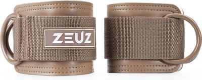 ZEUZ 2 Stuks Enkelband Fitness – Ankle Cuff Strap – Kabelmachine – Sport Beenband Straps voor Fitness – Beige