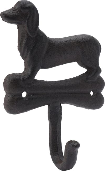 CGB GIFTWARE The Iron Works Dog Single Wall Hook H:15cm W:10cm D:5cm