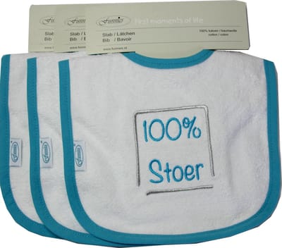 Funnies, Slabbetjes set van 3 –100% Stoer-
