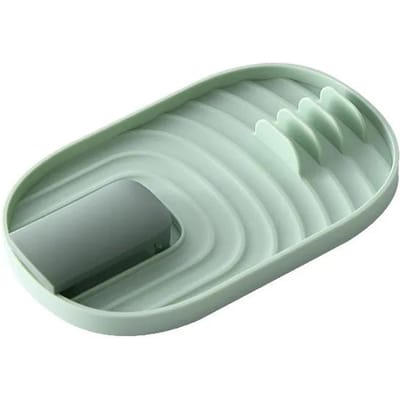 WOVHSTEAR Keukenlepelhouder Dekselrek Vork Spatelrek Plank Plastic Lepelsteun Eetstokjeshouder Keukenorganizer gray