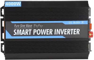 Dailygoody - 12V Naar 220V Omvormer - 1500W Zuivere Sinusomvormer - Veilig en Betrouwbaar - Zwart en Blauw - Ideaal voor Auto's - Universeel Geschikt