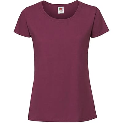 Dames-T-shirt Fruit of the Loom Ringspun Premium
